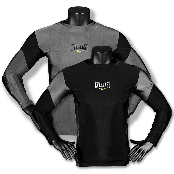 Everlast Men's S/SLV Rash Guard Contrast Panel - Fitshop 3 Everlast Men's S/SLV Rash Guard Contrast Panel - Fitshop